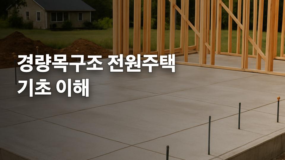 경량목구조 전원주택 기초 이해 썸네일